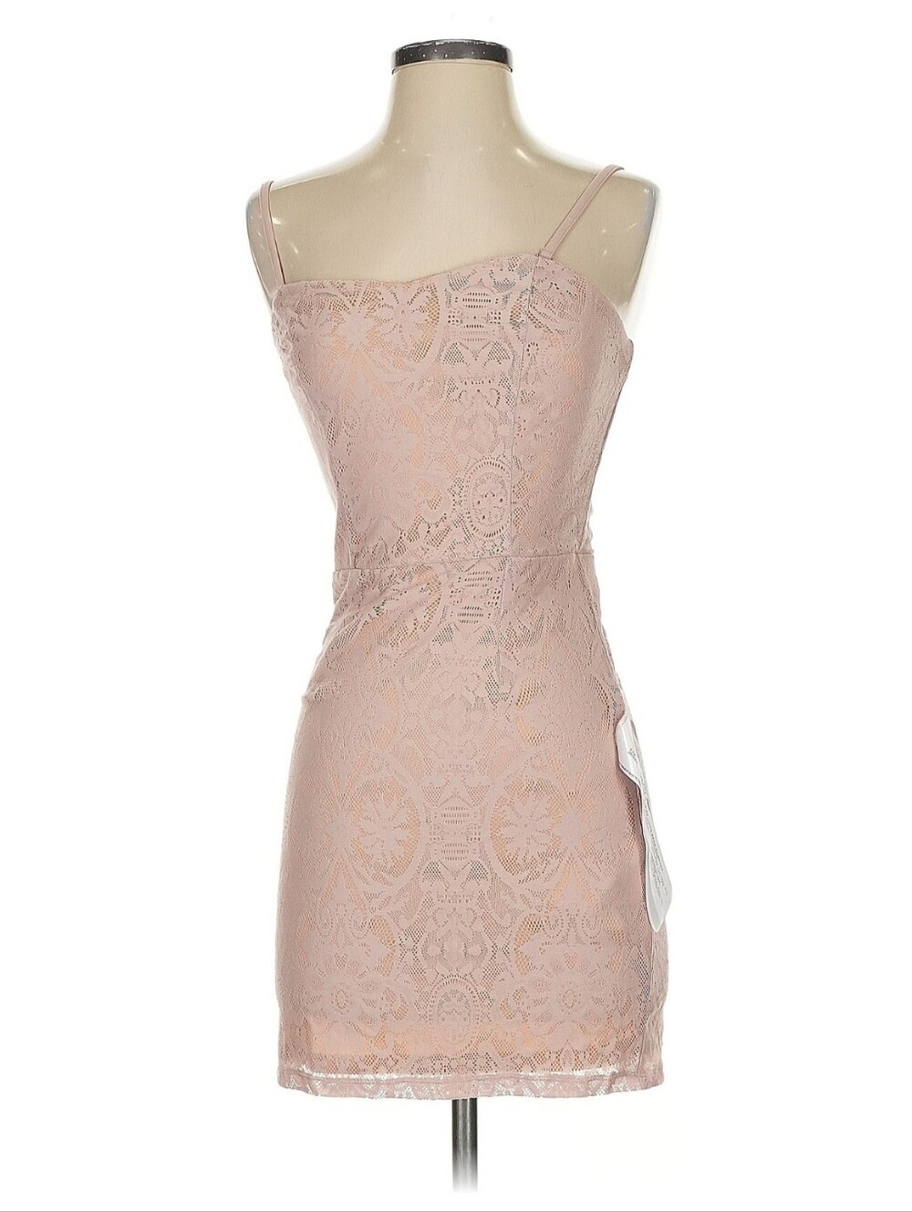 Dress the Population‎ Leanne Nude Lace Bodycon Dress Small Cocktail Homecoming